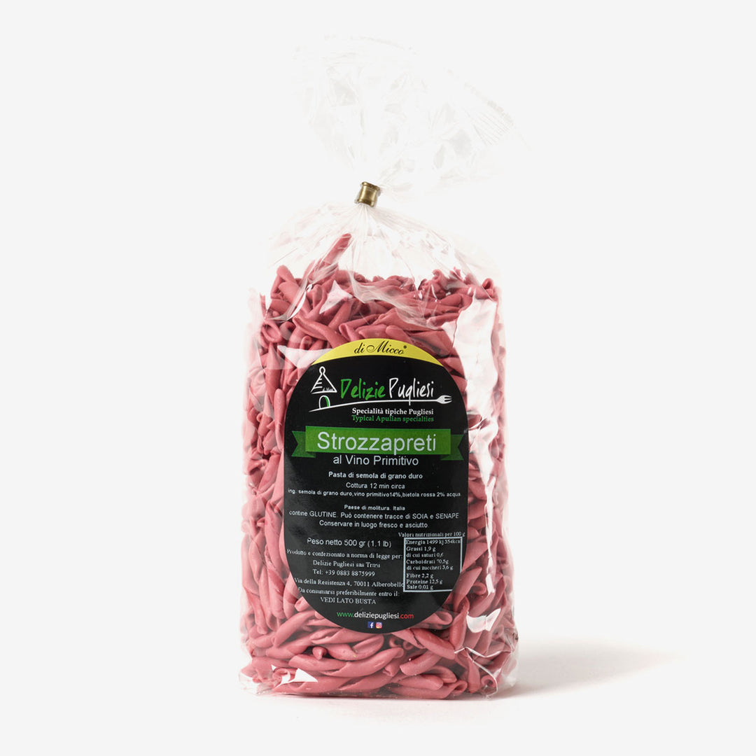 Strozzapreti al vino primitivo 500 gr