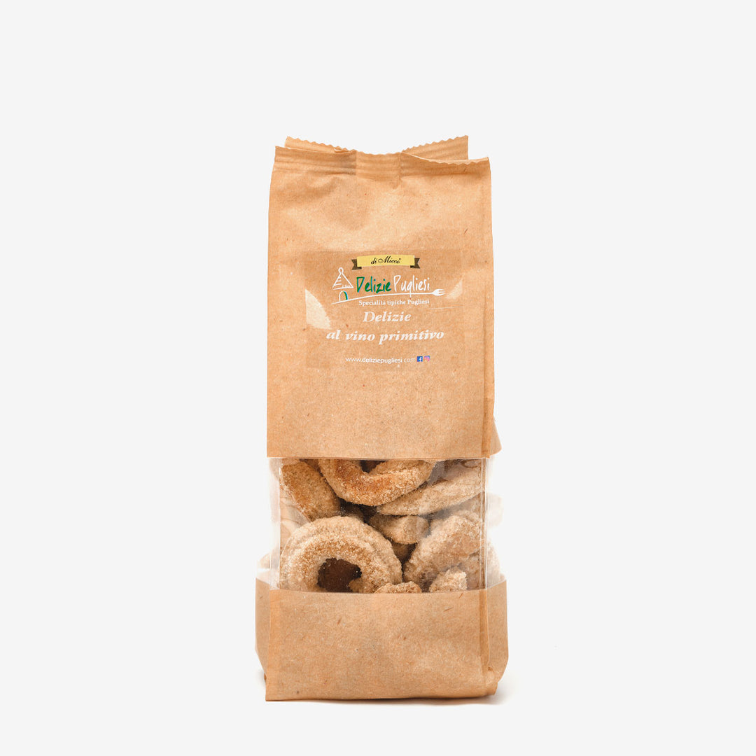 Taralli dolci al Vino Primitivo 250 gr