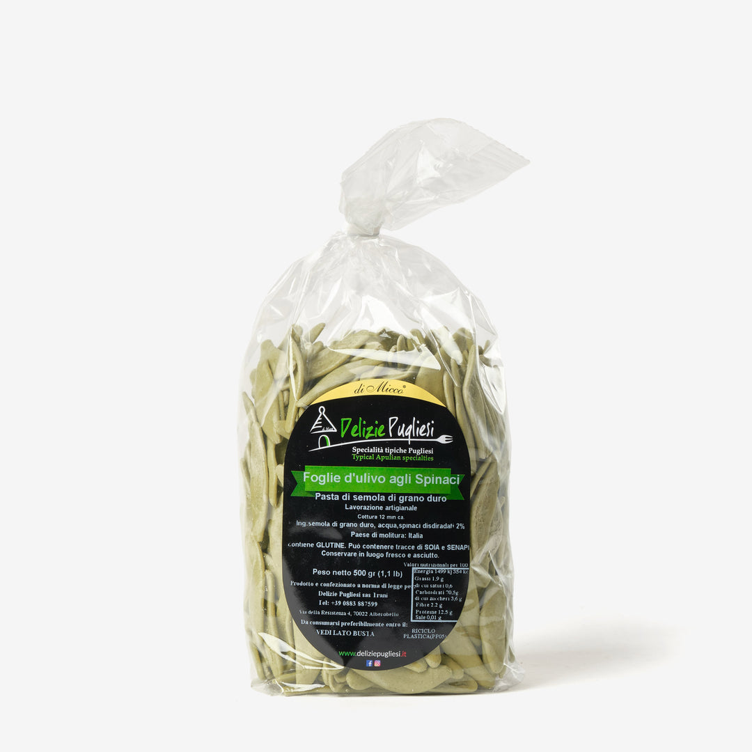 Foglie d'ulivo agli spinaci 500gr
