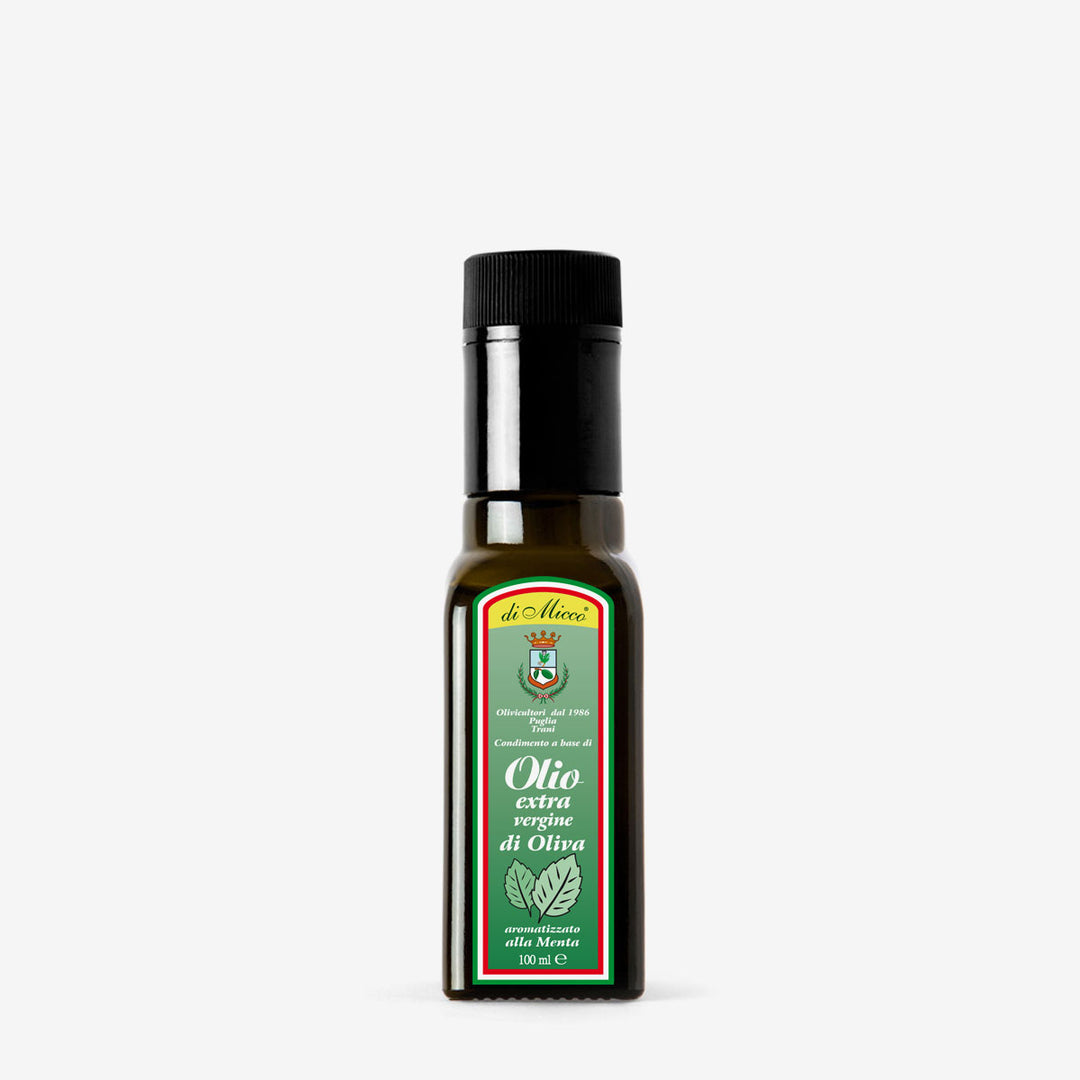 Olio aromatizzato alla Menta bottiglia da 100 ml
