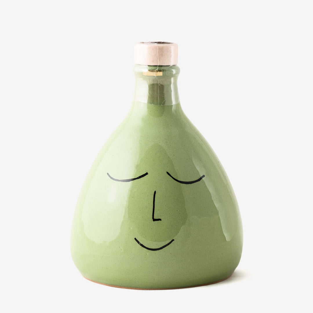 Orcetta "smile" in ceramica da 400 ml con Olio Extra Vergine di Oliva