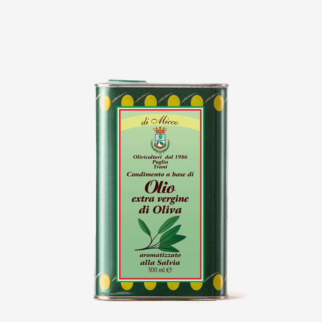 Olio aromatizzato alla Salvia latta da 500 ml