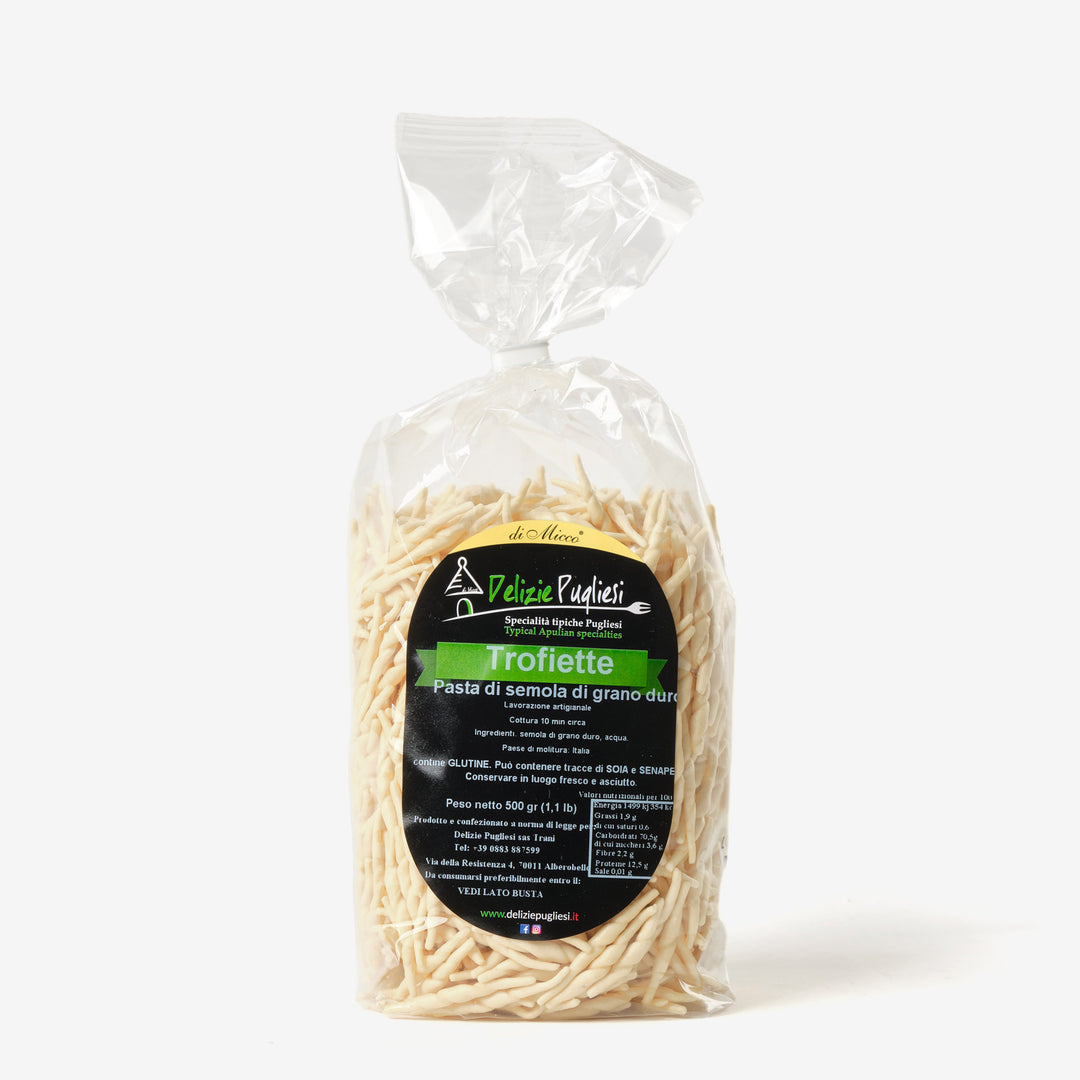 Trofiette di semola di grano duro
