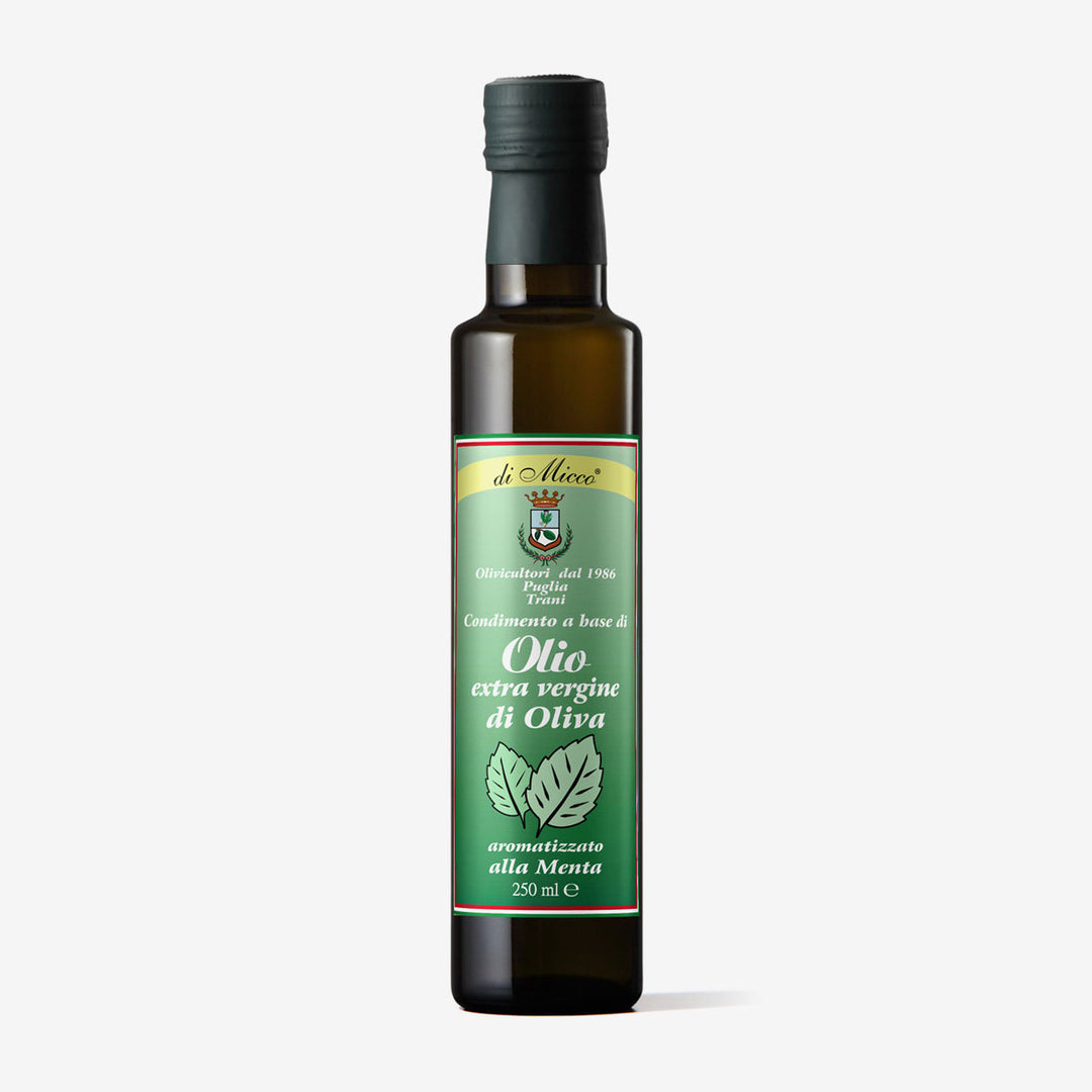 Olio aromatizzato alla Menta bottiglia da 250 ml