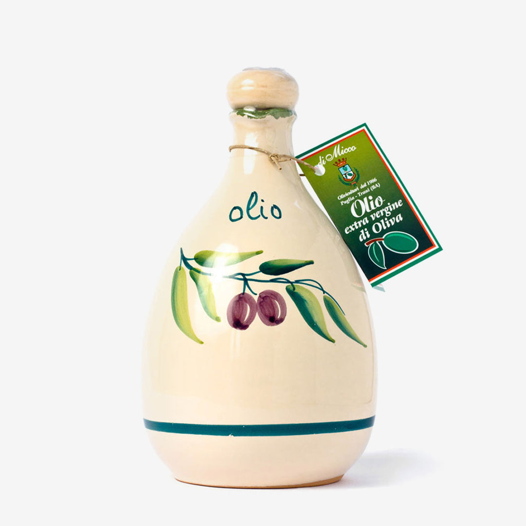 Orcetta in ceramica da 500 ml con Olio Extra Vergine di Oliva