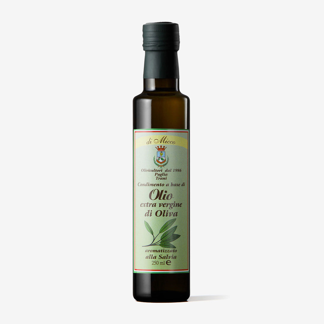 Olio aromatizzato alla Salvia bottiglia da 250 ml